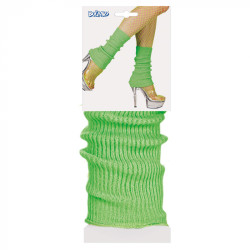 Disco návleky na nohy neonově zelené